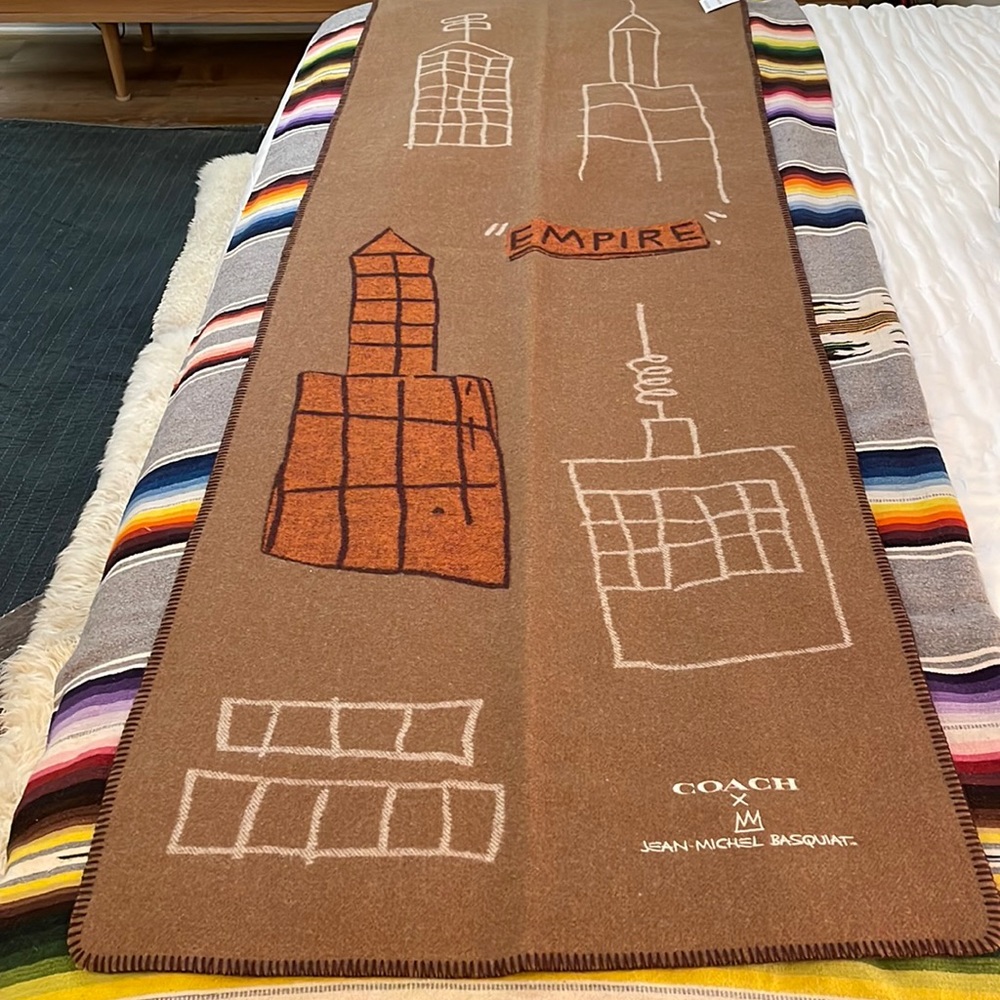 Basquiat “Empire” Coach Oversized Scarf NWT